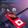 thumbnail image 2 of MP3 Player, Hotechs HiFi 32GB Music Player with Bluetooth 5.0, with Voice Recorder/Video/Photo Viewer/E-Book/FM Radio (Red), 2 of 5