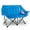 Blue, variant on BOSSIN Double Oversized Camping Chairs for Adults,Folding Loveseat Camping Couch Support 440lbs with Back Pocket