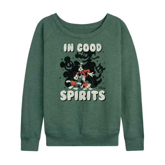 Mickey & Friends - In Good Spirits - Women's Lightweight French Terry Long Sleeve Shirt