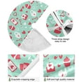 thumbnail image 2 of FMSHPON Valentine's Day Happy Valentine's Day Cute Love Heart Letter Lock Phone Xmas Christmas Tree Skirt Stand Mat for Holiday Party Decoration Indoor Outdoor 36 inches, 2 of 6