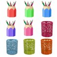 thumbnail image 2 of Farfi Creative Pen Pencils Holder Desk Stationery Storage Office Home Organizer Box (Purple), 2 of 13