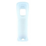 Insten White Silicone Skin Case for Nintendo Wii Right Remote & Silicone Skin Case for Wii Nunchuck Controller & Skin Case White Wrist Strap
