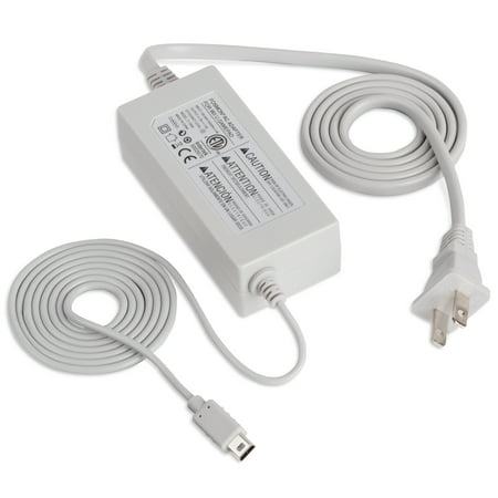 Fosmon [ETL LISTED | Safety Compliance] AC Power Supply Cord Cable Adapter char ger For Nintendo Wii U GamePad