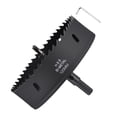 thumbnail image 2 of GEREMF-Bi-Metal Hole Saw 4-23/32", M42 HSS Circular Head 120mm Hole Cutter with Center Drill Bit - for Thick Stainless Steel Hard Steel Sheet, Black, 2 of 4