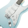 thumbnail image 3 of Ashthorpe 39-Inch Electric Guitar with S-S-S Pickups and Tremolo Bar - Light Blue/White, 3 of 7