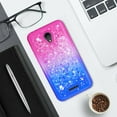thumbnail image 7 of FIEWESEY For Alcatel Verso Case Phone Case, Bling Liquid Luxury Glitter Soft Case for Girls Women for Alcatel idealXCITE / CameoX / Raven LT / U50 / 5044S / 5041C / Raven LTE A574BL - Pink+Blue, 7 of 7