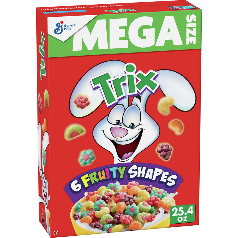 Trix Cereal, Fruit Flavored Corn Puffs, 25.4 oz