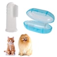 thumbnail image 3 of Cepillo de dientes para mascotas, limpiador de dientes de perro de silicona, limpieza de dientes de gato (azul) Ndcxsfigh  Para estrenar, 3 of 9