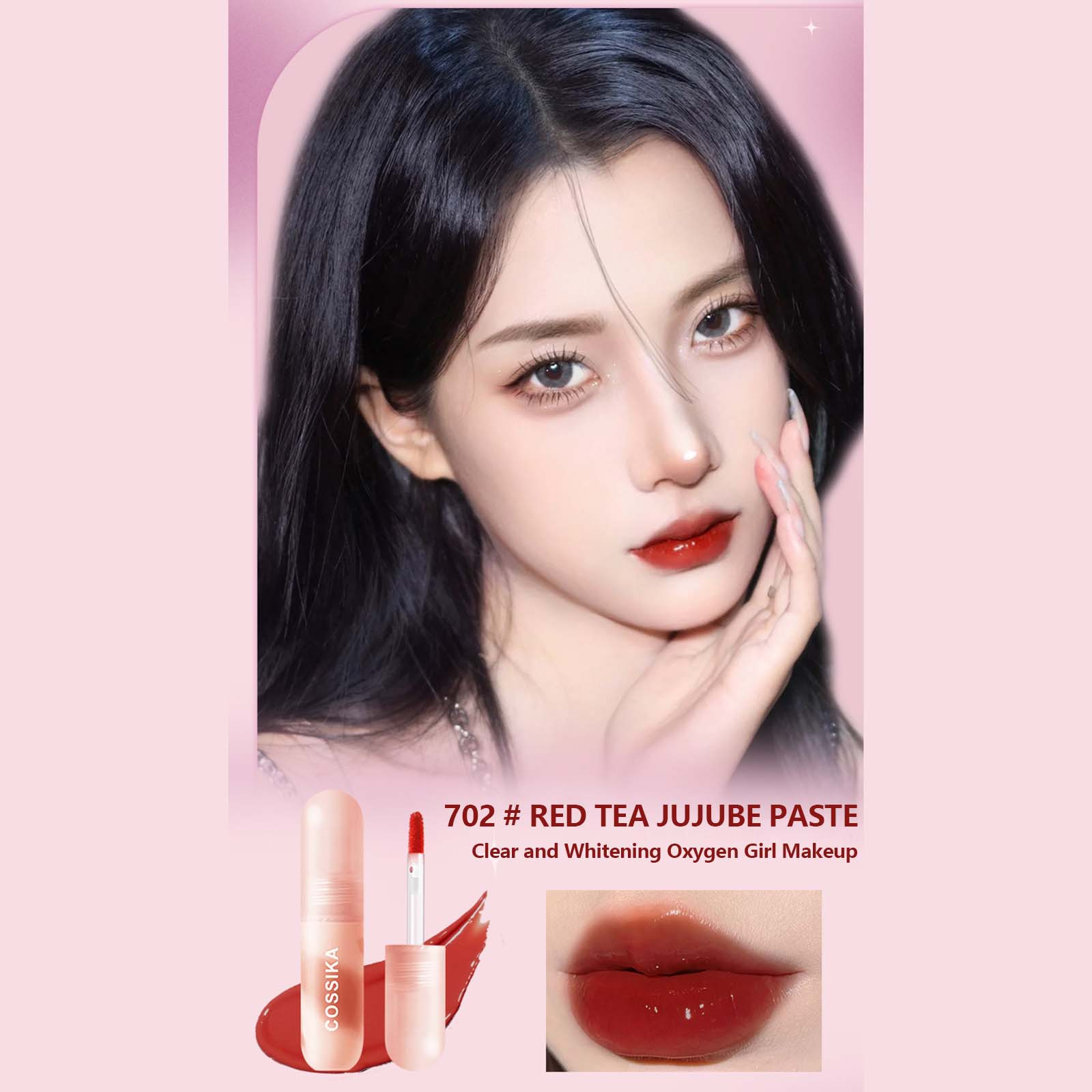 Kehuo Small Colored Lip Glaze Water Gloss Mirror Face Lipstick Female