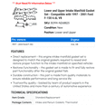 thumbnail image 2 of Lower and Upper Intake Manifold Gasket Set - Compatible with 1997 - 2001 Ford F-150 4.6L V8 1998 1999 2000, 2 of 2