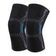 thumbnail image 1 of Azul Paquete de 2 rodilleras M para dolor de rodilla, mujeres y hombres, rodillera de compresión para entrenamiento, correr, gimnasio, fitness, levantamiento de pesas, rodilleras elásticas para artrit, 1 of 5