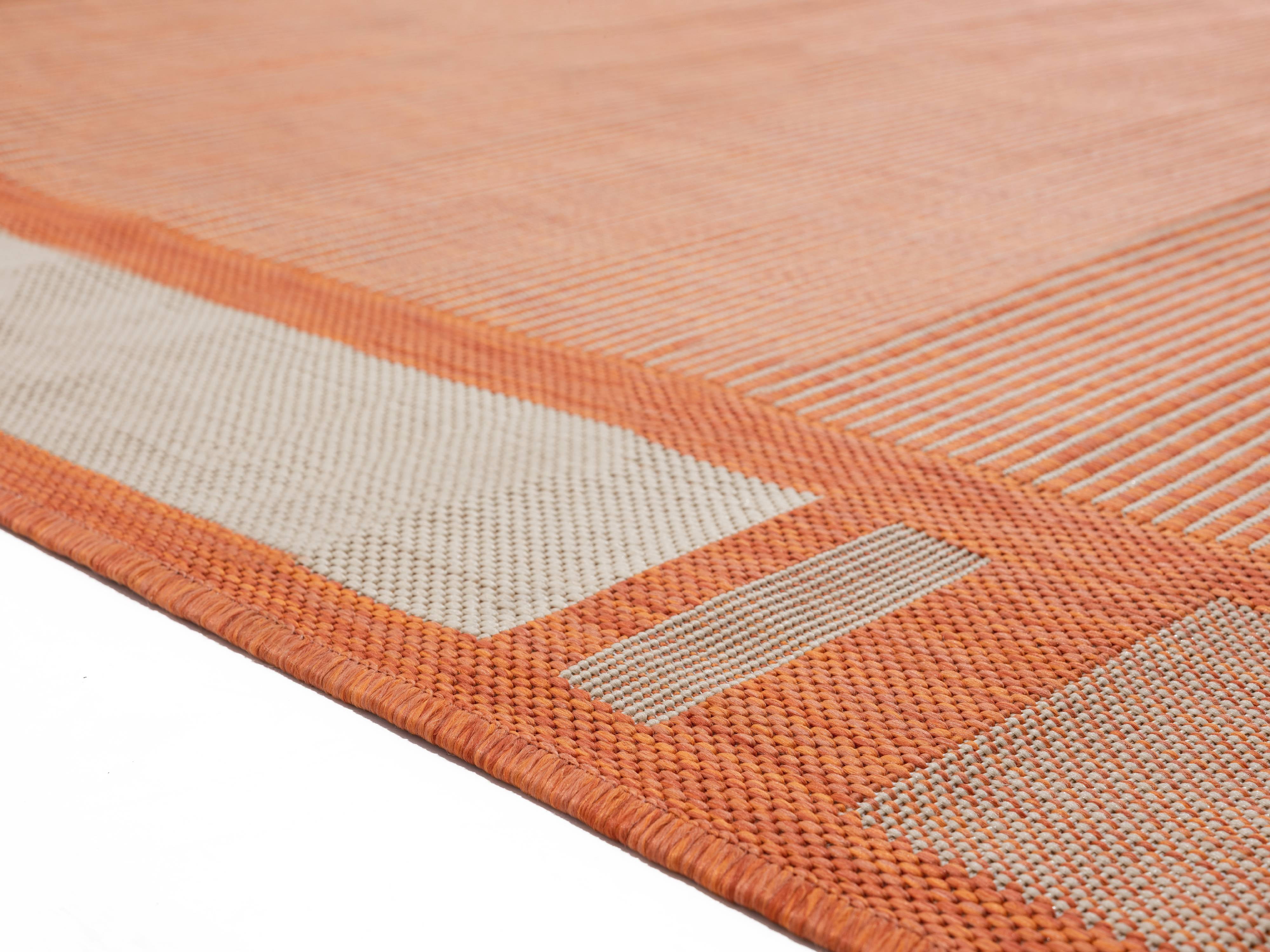 United Weavers Mali Dorothy Contemporary Border Area Rug, Orange, 7'10" x 10'6"