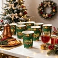 thumbnail image 2 of SLYNSHome 10Pcs Christmas Disposable Paper Mug Tableware,Christmas Theme Cup For Holiday Party Supplies And Dinner Gathering, 2 of 6