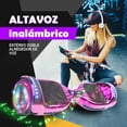 thumbnail image 5 of Hoverboard Bluetooth Hovestar LBW12A Monopatín eléctrico de piel impresa Color cromado con Ruedas intermitentes LED, 5 of 5