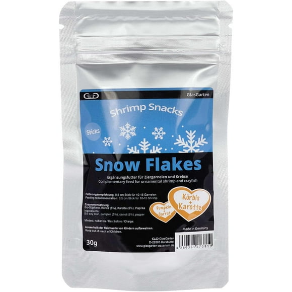 2pcs Shrimp Snow Flakes Pumpkin-Carrot 30g