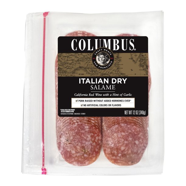 Columbus Italian Dry Salame Pillow Pack 12oz