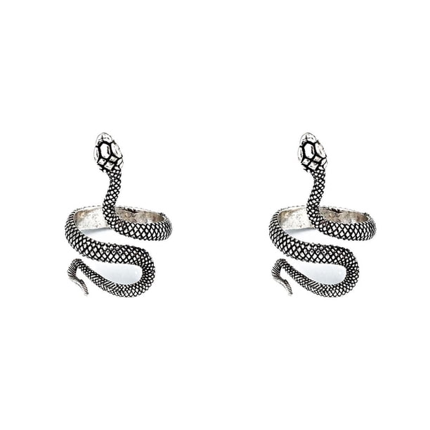 Qarigey Anillos Vintage Anillo de moda Aleación ajustable Joyas para hombres Plata / Serpiente Plata/Serpiente 2piezas Qarigey CBP269101