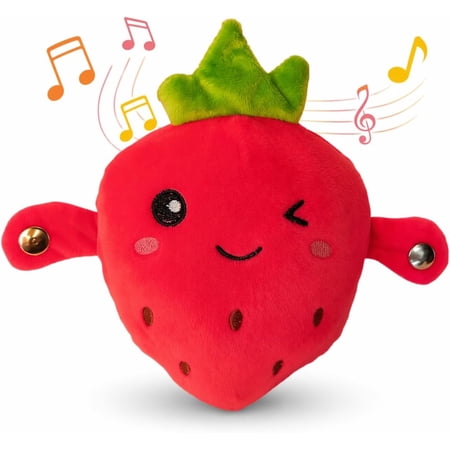 Baby Musical Sensory Toy nteractive Musical Plush Toy with Sounds，Sensory Activity Learning Educational Kid Toy Fun Christmas and Birthday Gifts Suitable for Multiplayer interaction，strawberry，boxed