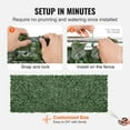 thumbnail image 5 of VEVOR Ivy Privacy Fence, 59 x 158in Artificial Green Wall Screen, Greenery Ivy Fence w/ Mesh Cloth Backing and Strengthened Joint, Faux Hedges Vine Leaf Decoration for Outdoor Garden, Yard, Balcony, 5 of 9