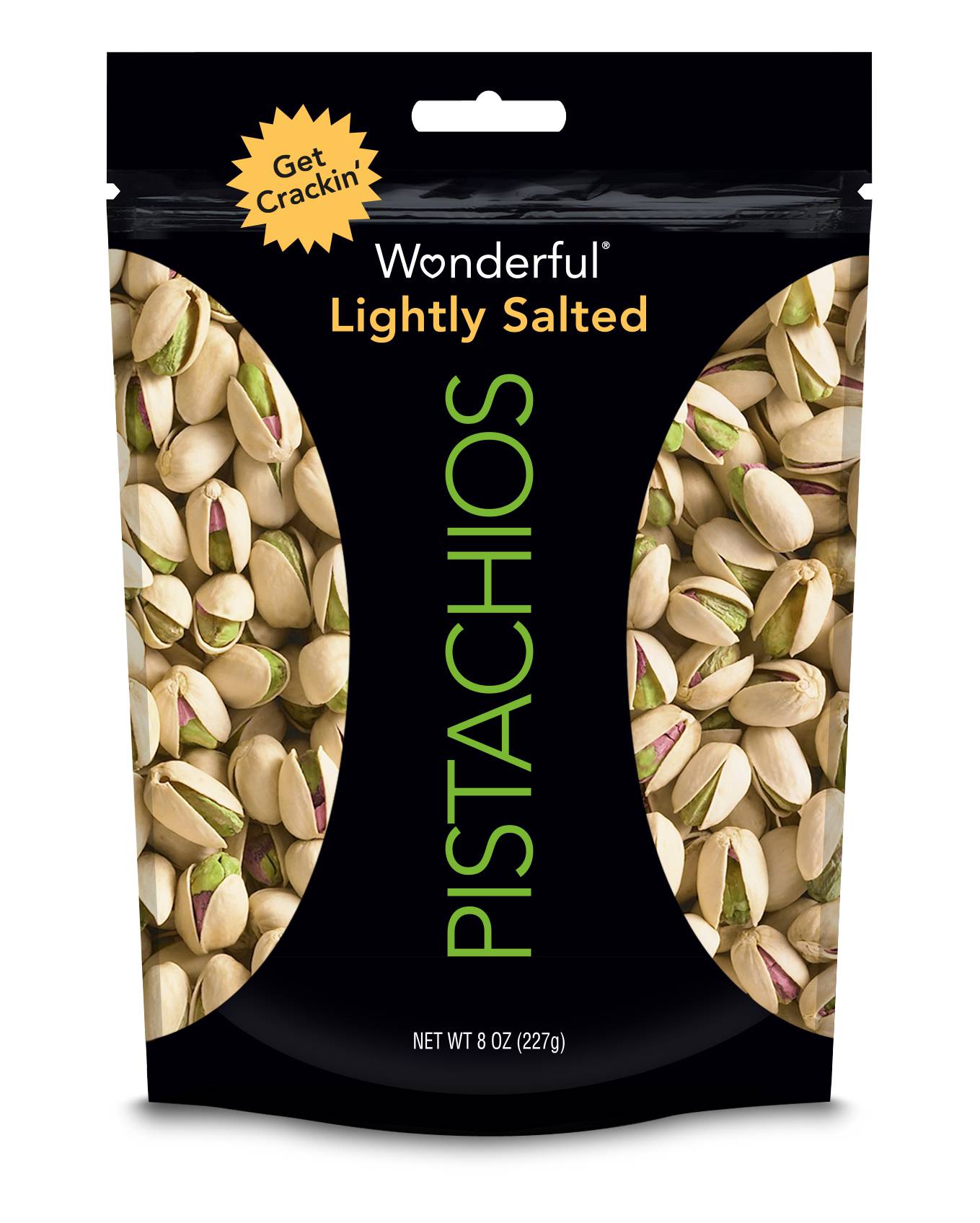Wonderful Pistachios Pistachio Lightly Roasted Salted Case 8oz (PACK OF