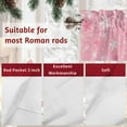 thumbnail image 7 of Pink Christmas Snowflakes Valances for Windows, 54 x 18in, Winter Snowfall Shiny White Modern Rod Pocket Kitchen Valance Curtain Light Filtering Window Treatments for Living Room Bedroom, 1 Panel, 7 of 7