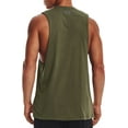 thumbnail image 3 of Under Armour Men's Left Chest Cut Off Tank Top (Marine Od Green, L), 3 of 3