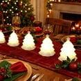 thumbnail image 4 of Giftesty 3x2.36" 3-Dimensional Luminous Christmas Tree Night Light Ornament for Home Decor & Desktop Tabletop Decoration, 4 of 9