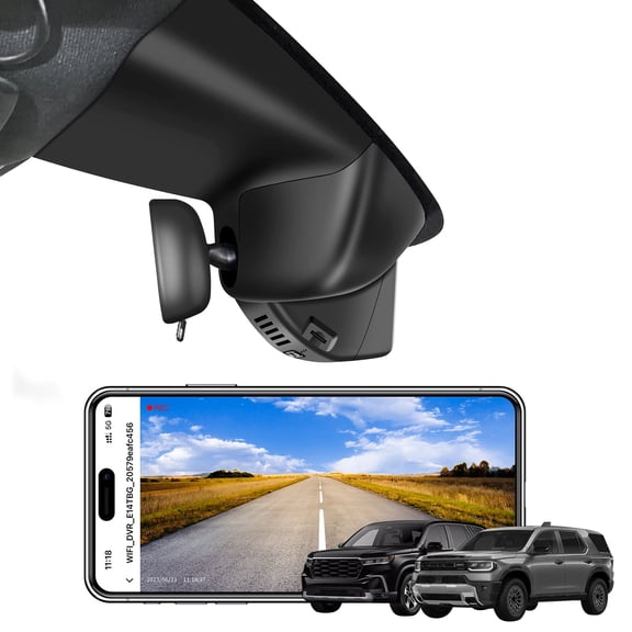 Mangoal 4K Dash Cam Starvis Sensor for Honda Pilot 2023 2024 2025 2026 Gen4 YG1/2, Passport 2026 Gen4 YF9(Model C), Integrated OEM Look, UHD 2160P Video, WiFi & App, GPS, 64GB Card
