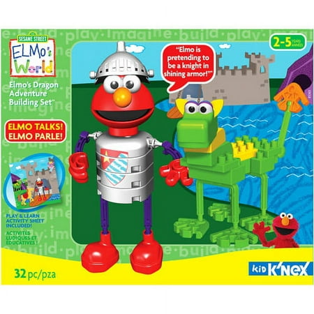 Sesame Street Kid K'Nex Elmo's Dragon Adventure Building Set