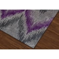 thumbnail image 2 of Addison Bria Purple Chevron Area Rug, 2 of 3