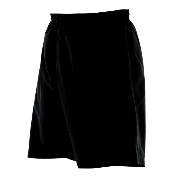 Finden & Hales - Pantalones cortos de deporte Microfibra hombre caballero - Gym/Running/Verano (Negro)