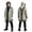 0#Beige262, variant on Lullu Toddler Boys Halloween Open Front Hoodie Graphic Long Sleeve Hooded Oversized Cardigan Coat, Sizes 4-5