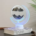 thumbnail image 6 of Rbaofujie Decorations for BedroomUSB Streaming Sand Painting Night, Three-Dimensional Painting, Decorative Home Gifts Bedside Ambient Sand Painting LED Table Lamp(5ML) Graduation Decorations Black, 6 of 7
