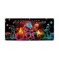 thumbnail image 2 of 70*157" Activated Christmas Garage Door Cover Banner, Glows In Dark, Cartoon Santa Design, Outdoor Indoor Party Decoration E, 2 of 5