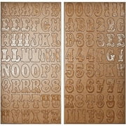 Advantus Tim Holtz Idea-Ology Kraft Resist Chipboard Letters