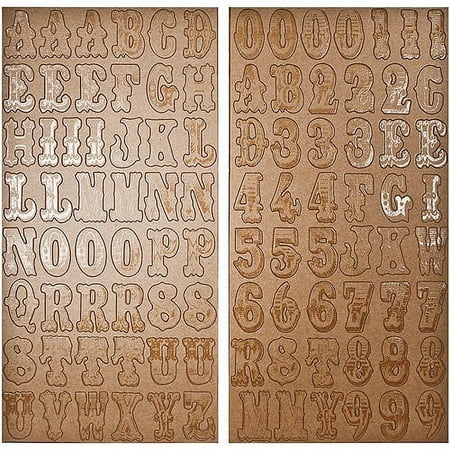 Advantus Tim Holtz Idea-Ology Kraft Resist Chipboard Letters