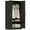 Black Wood Effect, variant on HOMCOM Armoire Wardrobe Closet with 2 Barn Doors Wardrobe Cabinet White