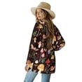 thumbnail image 3 of SCRAWLGOD Mushroom Cardigan Sweaters for Women Dressy Jackets for Women Trendy Long Sleeve Women Lightweight Coat Stretchy Lounge Cardigans for Women Soft Size S, 3 of 7