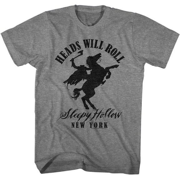 Sleepy Hollow New York Graphite Heather Adult T-Shirt M