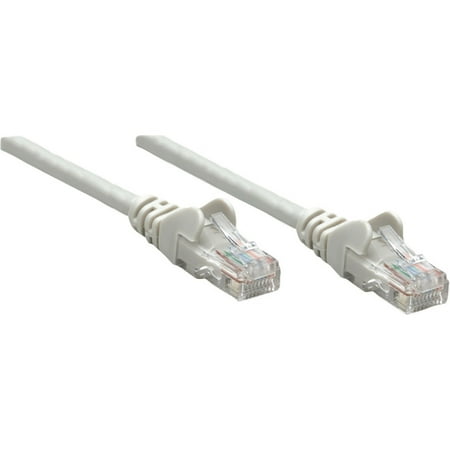 Cat5e Pvc Cable - Intellinet Patch Cable, Cat5e, UTP, 100', Gray - PVC cable jacket for flexibility and durability with snag-free boots to protect the RJ45 connectors