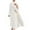 White, variant on Utoimkio Women's Long Sleeve Plus Size Cardigan Midi Dress Casual Loose Crewneck A-Line Long Dresses for Women