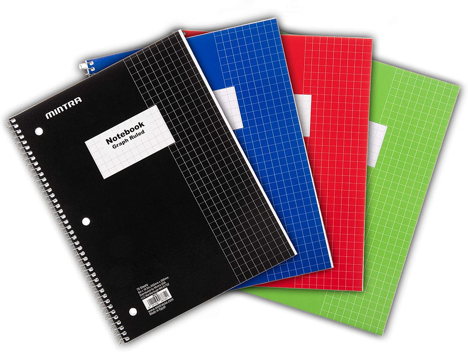 Mintra Office Spiral Notebooks (06734) Wirebound for Student, Home