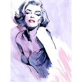 thumbnail image 2 of Art.com Marilyn in Purple Art Print by Ellie Rahim, 12" x 16", 2 of 4