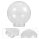 thumbnail image 2 of Lámpara de reemplazo acrílico transparente Post Globe Globo de luz al aire libre para accesorios de la pared de techo Postes de lámparas Luces colgantes, 2 of 5