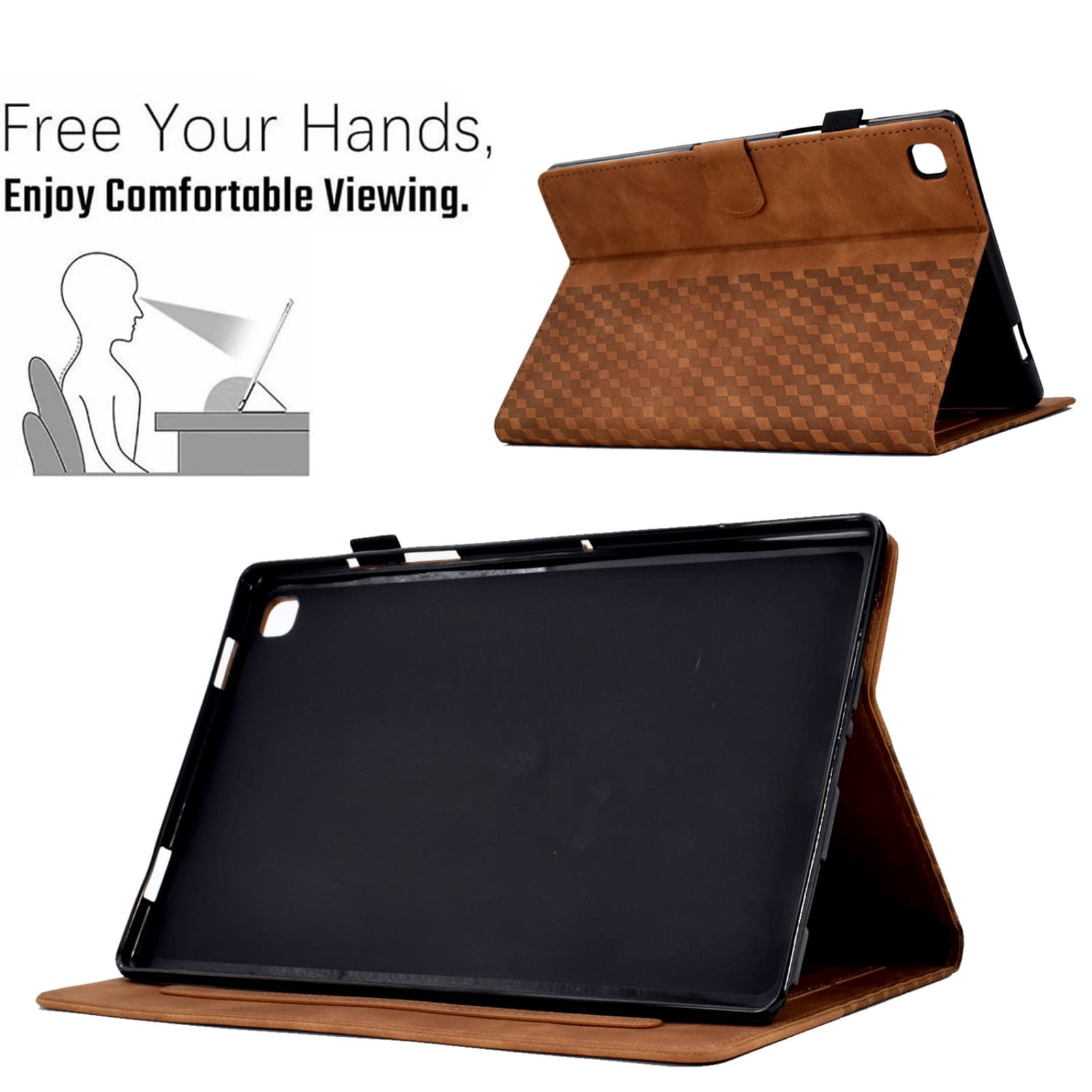 Housse étui Pour Lenovo Idea Tab 11 Pouces 2025 (TB-336ZU/TB-336FU) - Design Pissenlit, Or Rose, Multifonction - 2