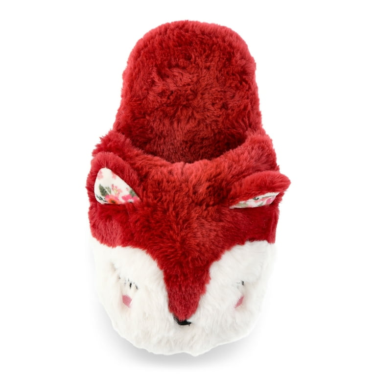 Wonder Nation Girls Fox Plushie Slippers Walmart