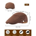 thumbnail image 3 of Deago Men's Breathable Mesh Summer Hat Adjustable Newsboy Beret Ivy Cap Cabbie Flat Cap (Navy), 3 of 8