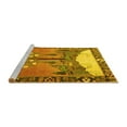 thumbnail image 2 of Ahgly Company Machine Washable Indoor Rectangle Animal Yellow Traditional Area Rugs, 7' x 9', 2 of 4