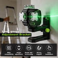 thumbnail image 5 of Wakehye Fine Tuning Bracket for Line and Point Level 1/4"-20 Male Thread L Shape Magnetic Pivoting Base with 1/4"-20 and 5/8"-11 Female Threaded Mount on Bottom for Wall and Ceiling Mount, 5 of 8