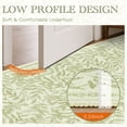 thumbnail image 5 of TURCURNO Washable Bedroom Rugs 5x7 Botanical Willow Leaf Print Cream Green Area Rugs for Living Room Non Slip Soft Low Pile Neutral Boho Farmhouse Rugs, 5 of 10